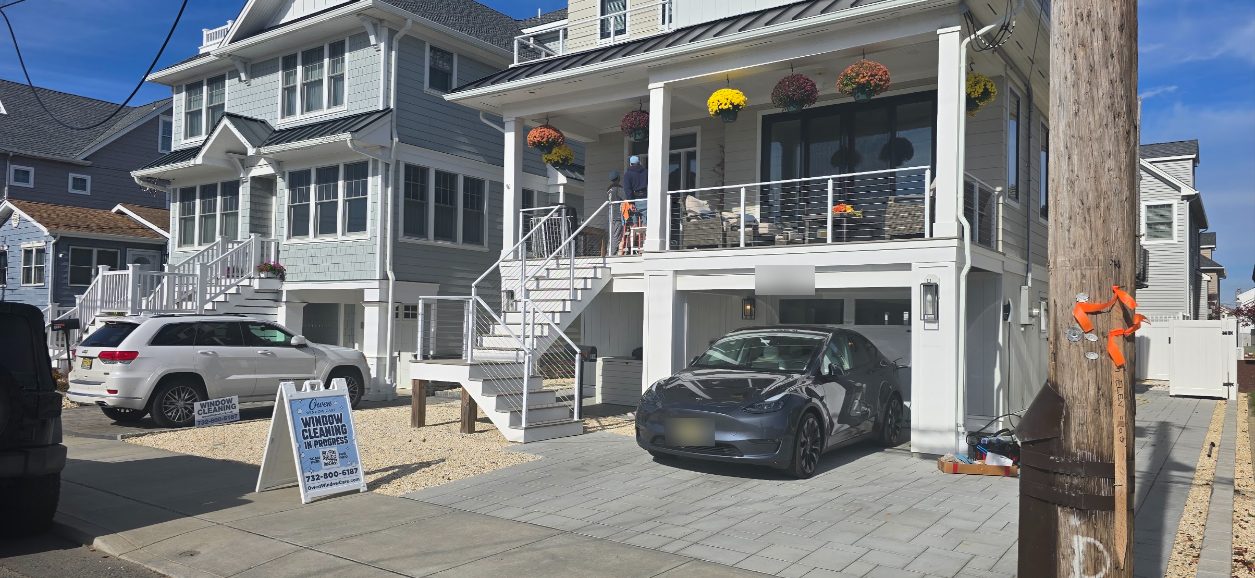 Owen Window Care job in progress at a shore home