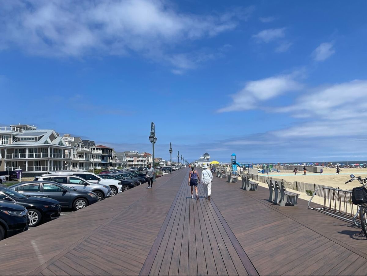 The Belmar boardwalk at 13th Avenue