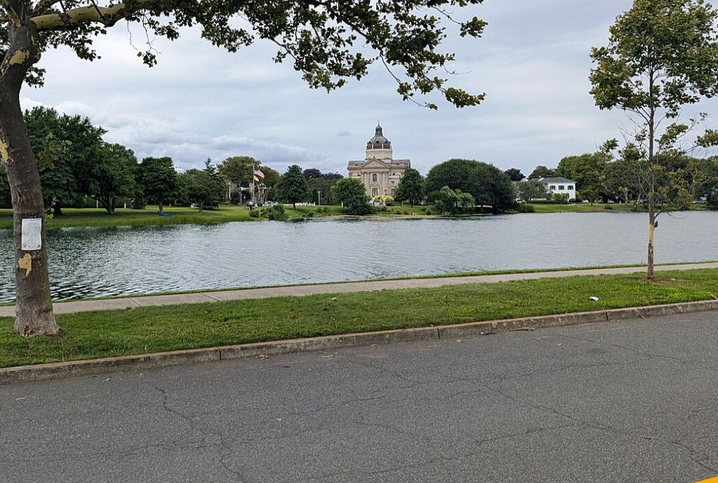 St. Catharine Church across Spring Lake